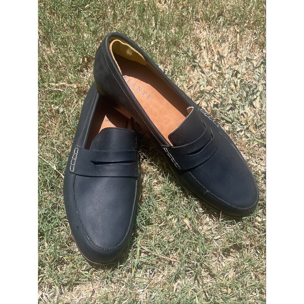 Adelante Penny Loafer - The Lorenzo - Navy Blue Size 10.5